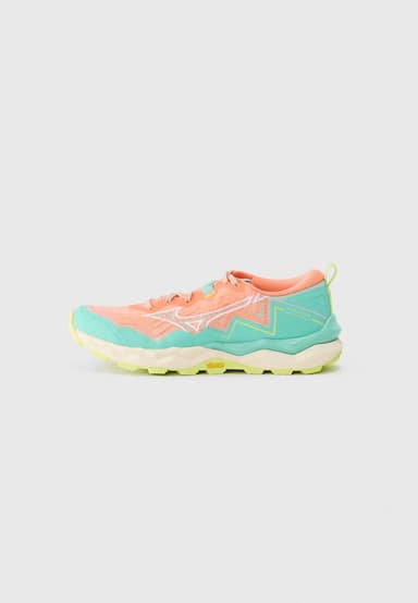 Mizuno WAVE DAICHI 9 Women - fresh salmon white sharp green