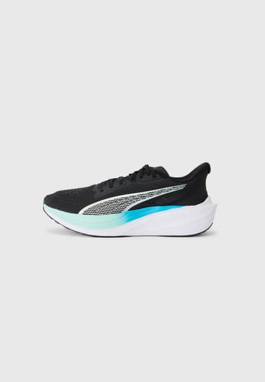 Puma DARTER PRO UNISEX Unisex - black silver-coloured mint melt speed blue