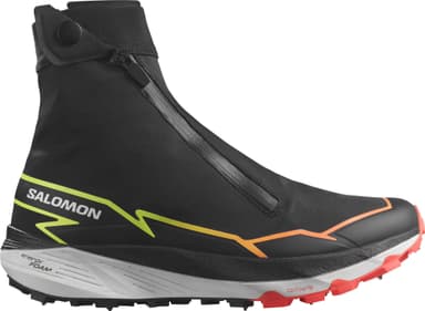 Salomon Winter Cross Spike - black fiery coral safety yellow