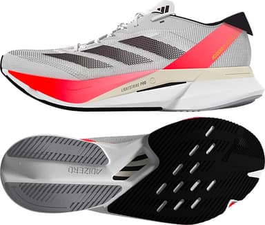 Adidas Adizero Boston 12 FTWWHT/AURMET/SOLRED - white orange red