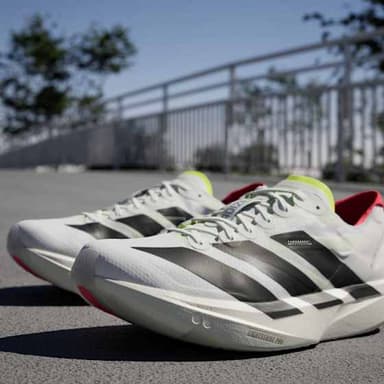 Adidas Adizero Takumi Sen 11 - cloud white core black lucid red
