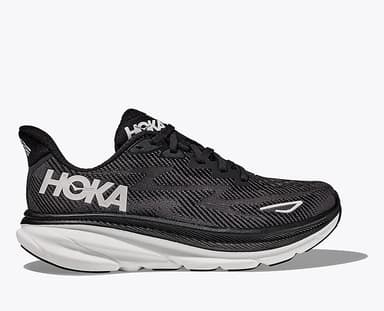 HOKA Clifton 9 - black white
