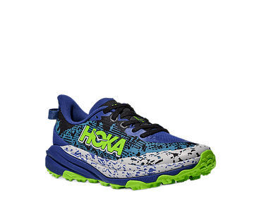 Hoka Speedgoat 6 Youth - night sky neon lime