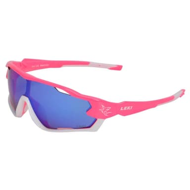 LEKI The Charger Junior - neon pink light blue