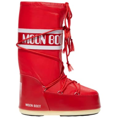 MOON BOOT Icon Nylon Vinterstøvel Junior - red