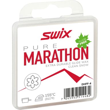 SWIX Marathon Hvit Fluorfri Glider - white