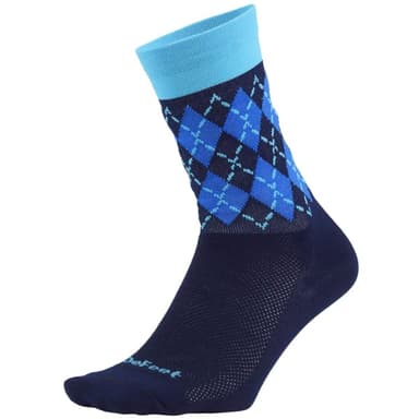 DEFEET Aireator 6" Crew Argyle - navy