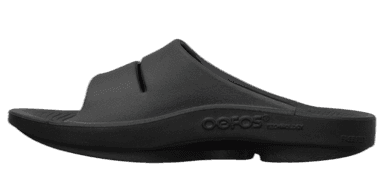 OOFOS Restitutionssandal Ooahh Sport - black white