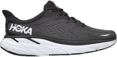 Hoka Clifton 8 Wide - black white