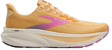 Brooks Ghost 17 - apricot grey pink