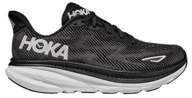 Hoka Clifton 9 Wide - black white