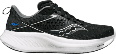 Saucony Ride 17 Wide - black white