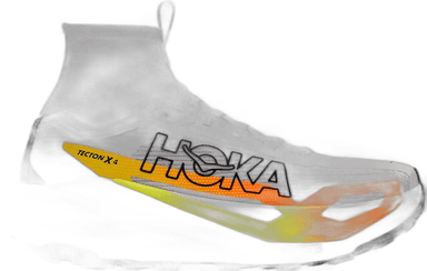 Hoka TECTON X 4 - frost neon tangerine